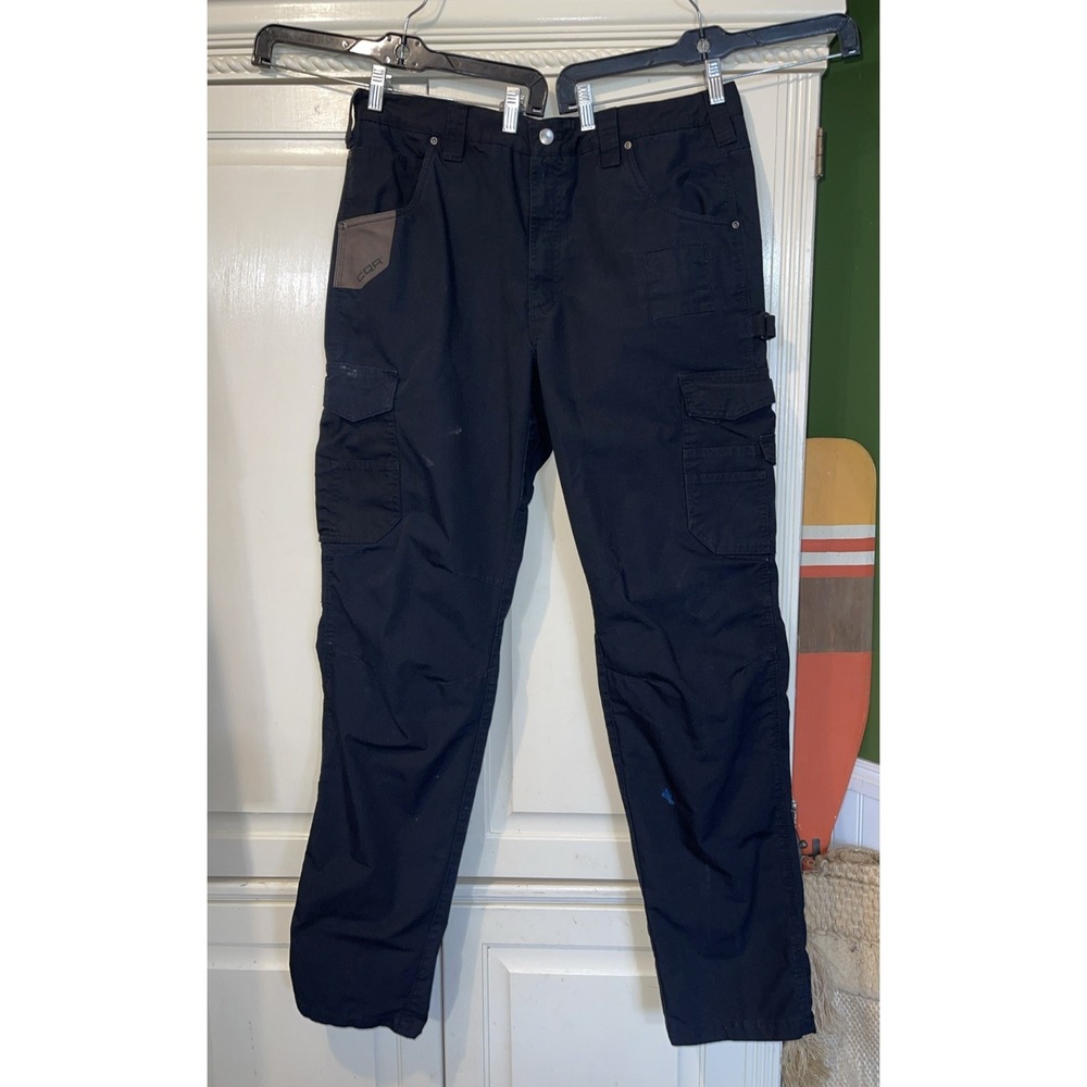 CQR Cargo Rip Stop Pants Men 33x35 Black